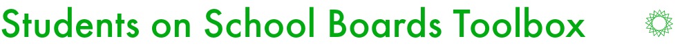Students on School Boards Toolbox