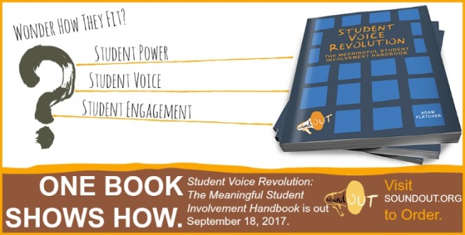 Student Voice Revolution: The Meaningful Student Involvement Handbook by Adam Fletcher http://amzn.to/2xL3obn