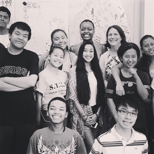 SoundOut students with a school administrator