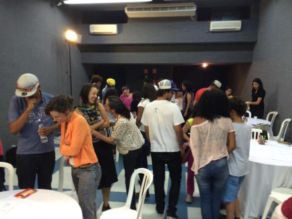 Students and educators in a SoundOut workshop in São Paulo, Brazil in 2014.