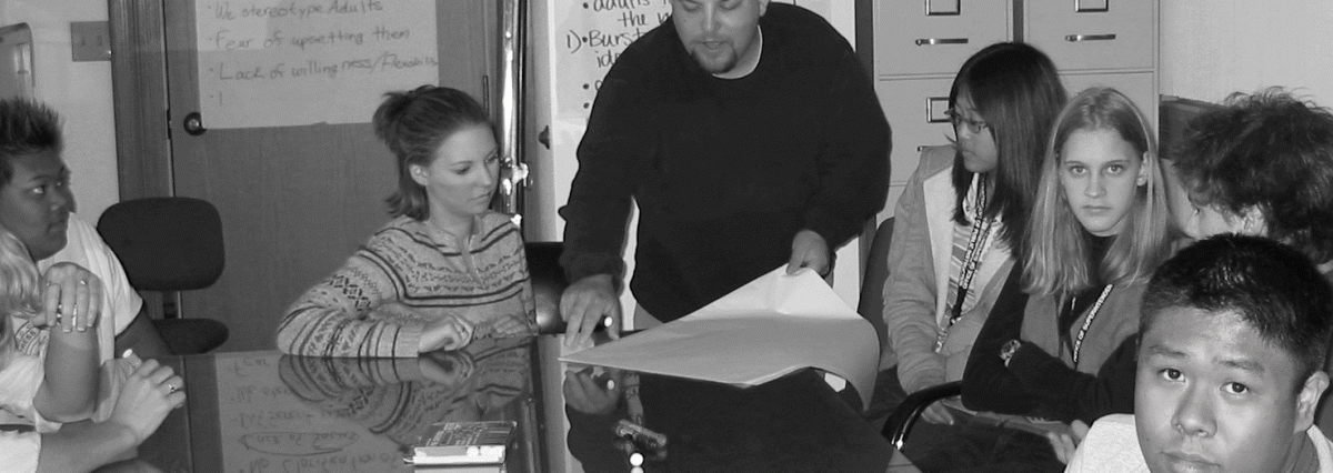 SoundOut staff facilitating a student learning session at the Washington State Office of Superintendent of Public Instruction in Olympia, Washington