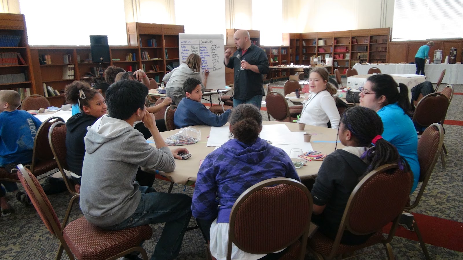Middle school students in a SoundOut planning workshop in Washington State.